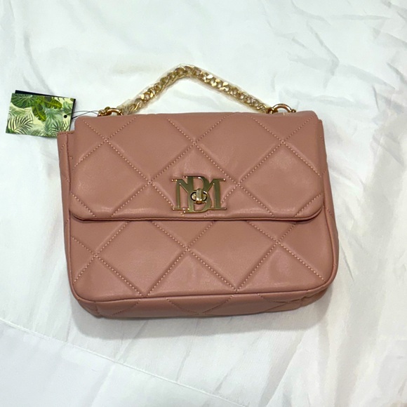 Badgley Mischka Handbags - Badgley Mischka Pink Quilted Crossbody Bag (NWT)